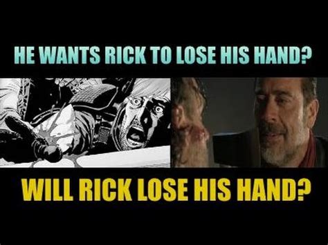 how did rick lose his hand in the comics? what if he had chosen to let it be